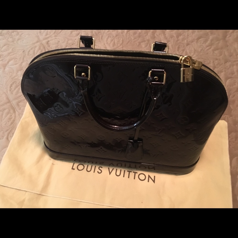 LV Vernis Alma GM (LARGE) UNUSED Amarante/burgundy